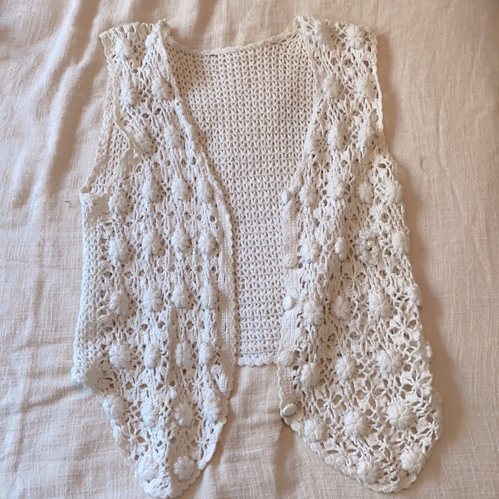 Vintage crochet vest